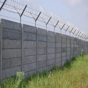 Precast Wall With GI Barbed Wire Fencing in Nagpur